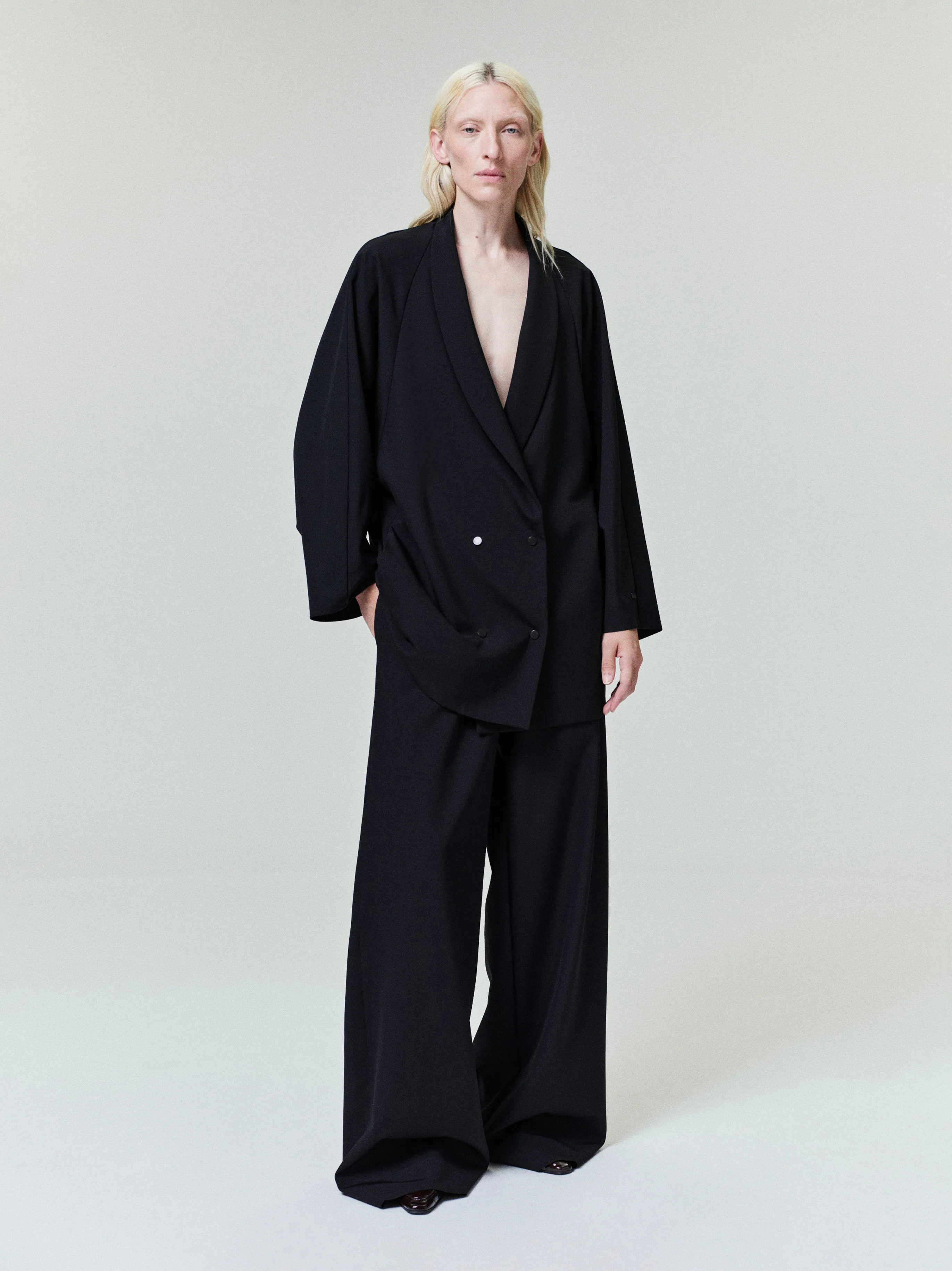 Womens Wool Ripstop Shawl Collar Jacket