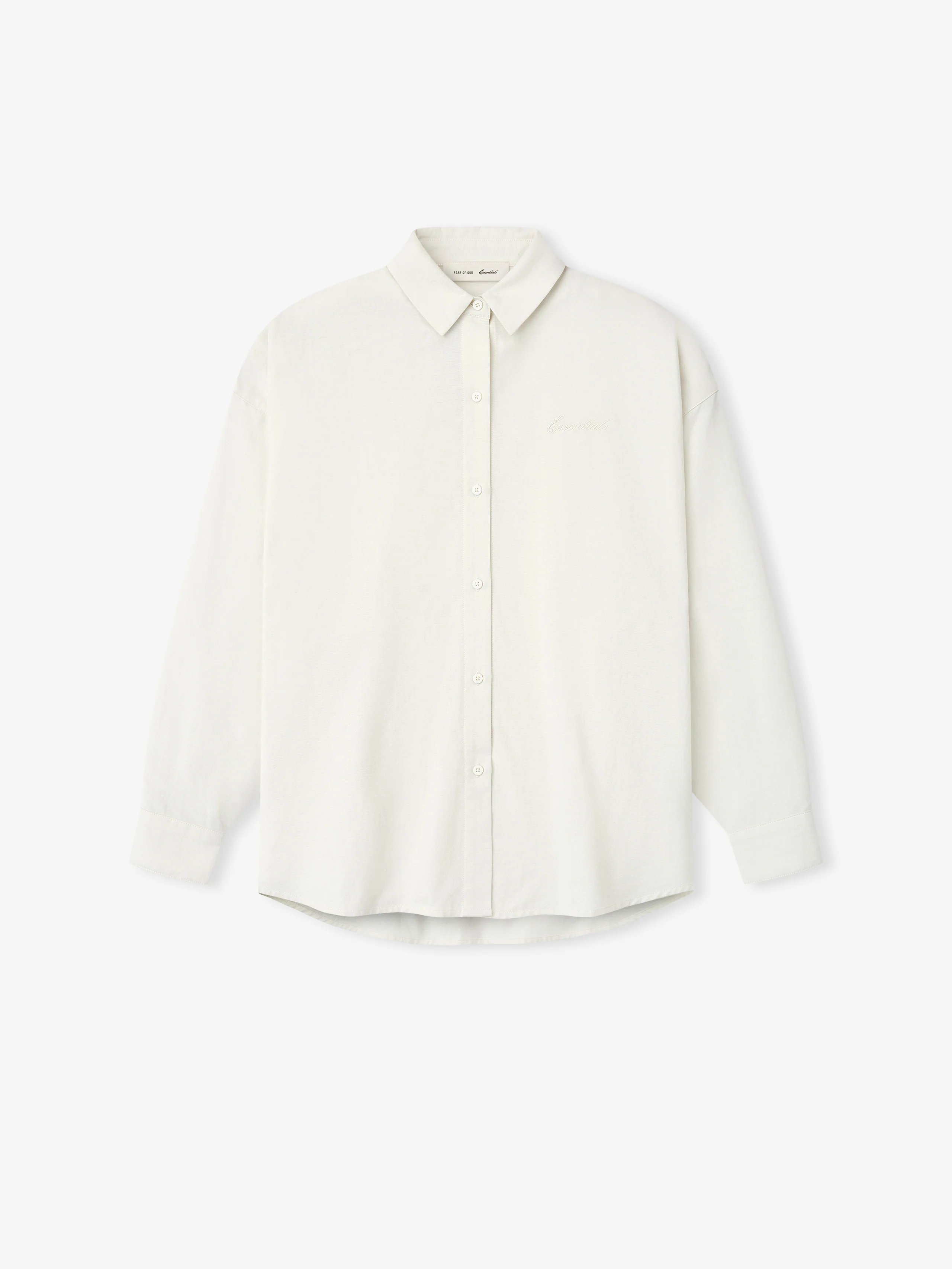 Womens Cotton Oxford Signature Button Up Shirt