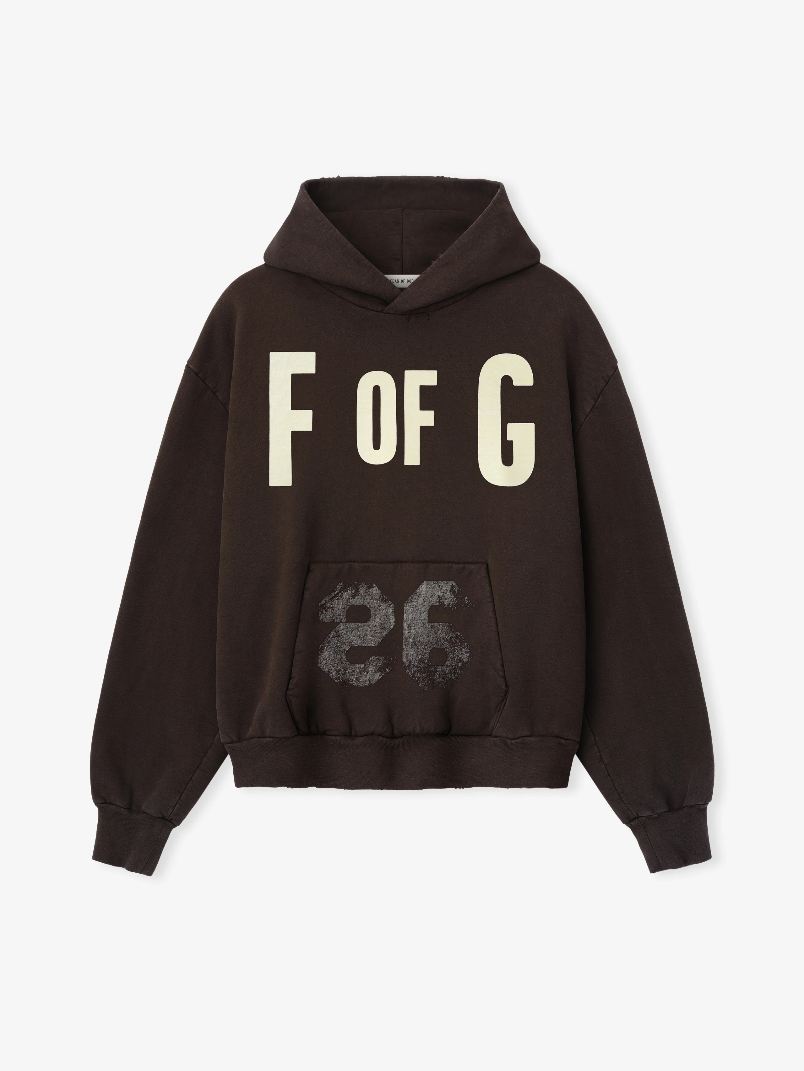 F Of G Classic Half Raglan Hoodie W/ Pocket - Image 4