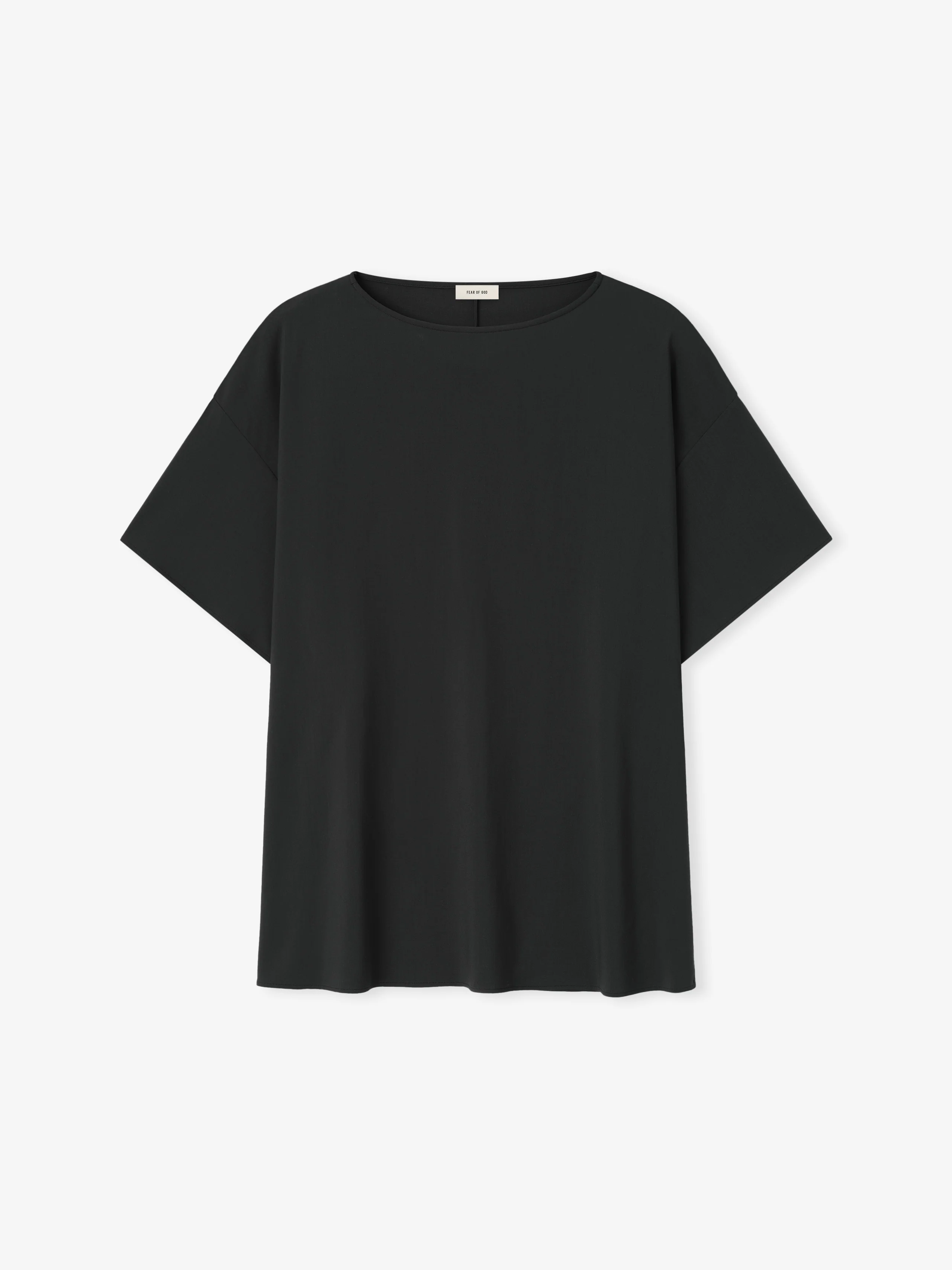 Womens Superfine Wool Boat Neck Tee