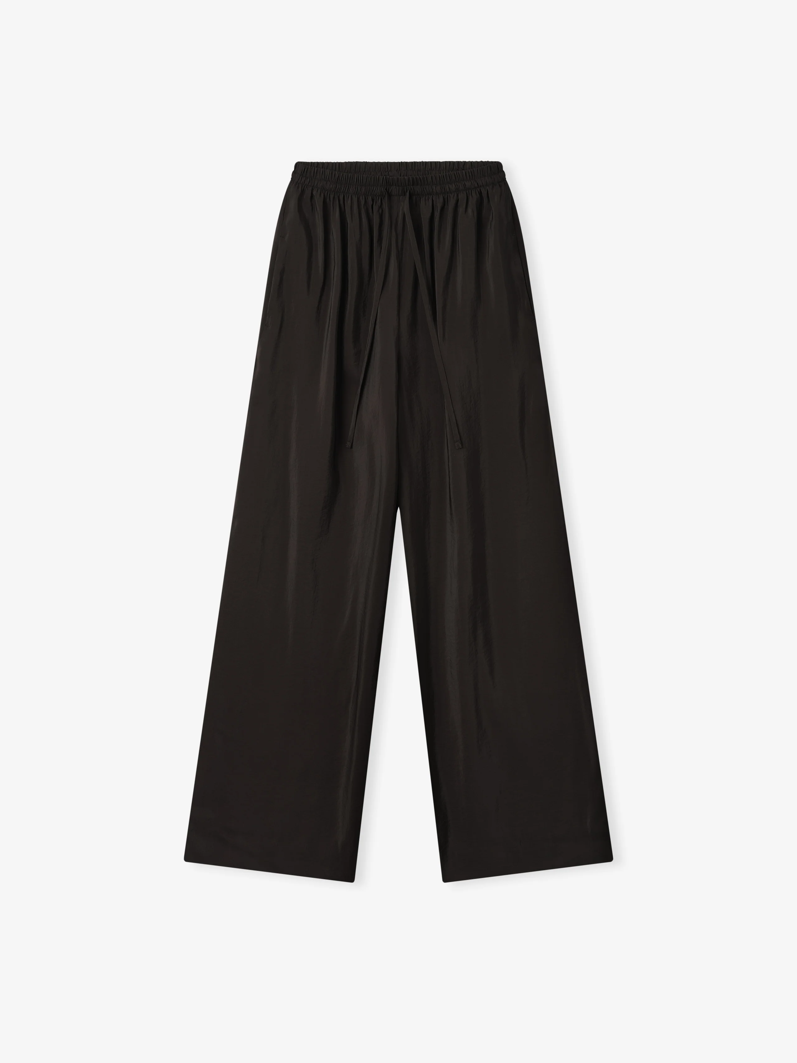 Womens Crinkle Viscose Drawstring Pants