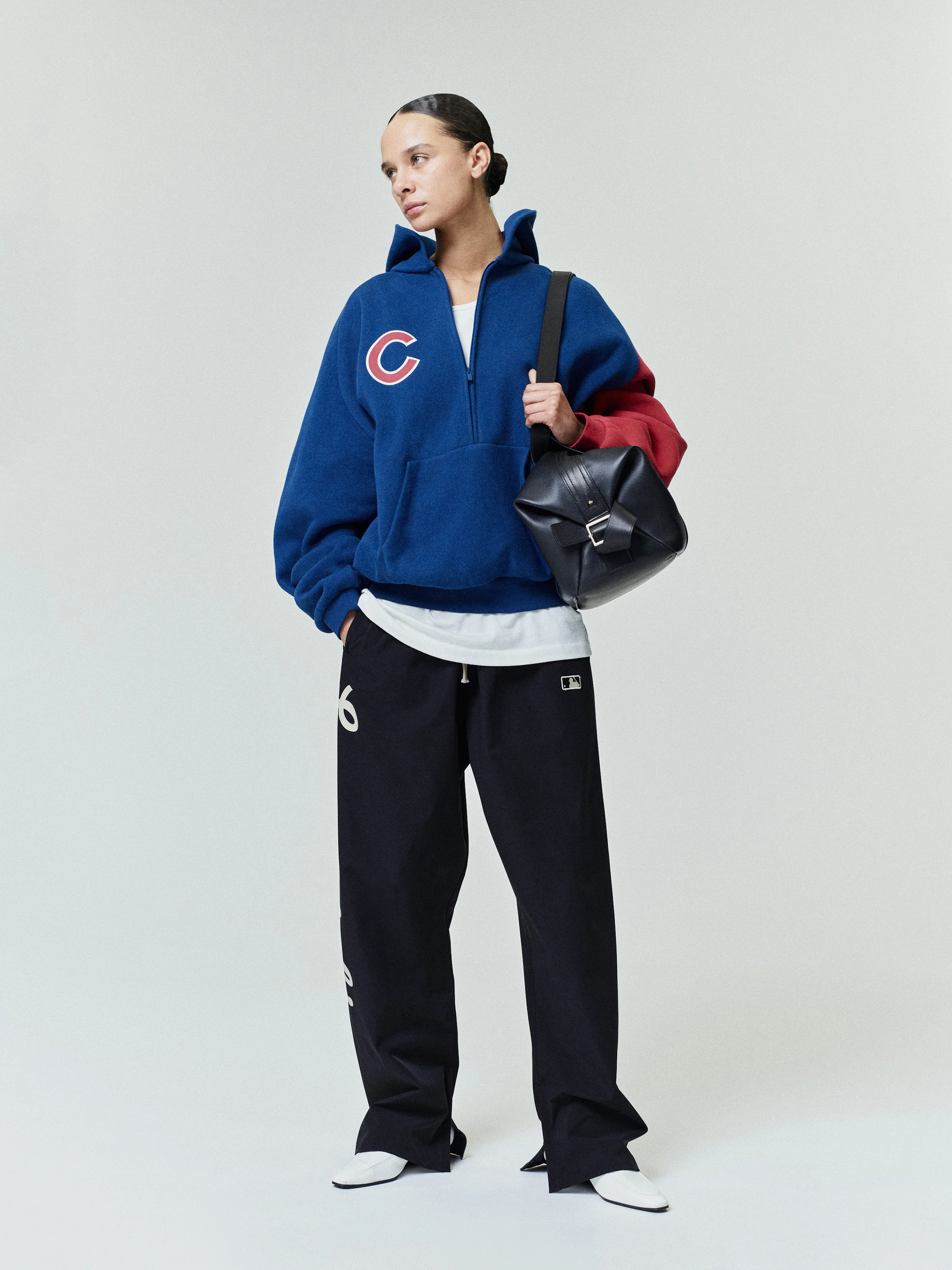 Cubs Raglan Half Zip Sport Hoodie