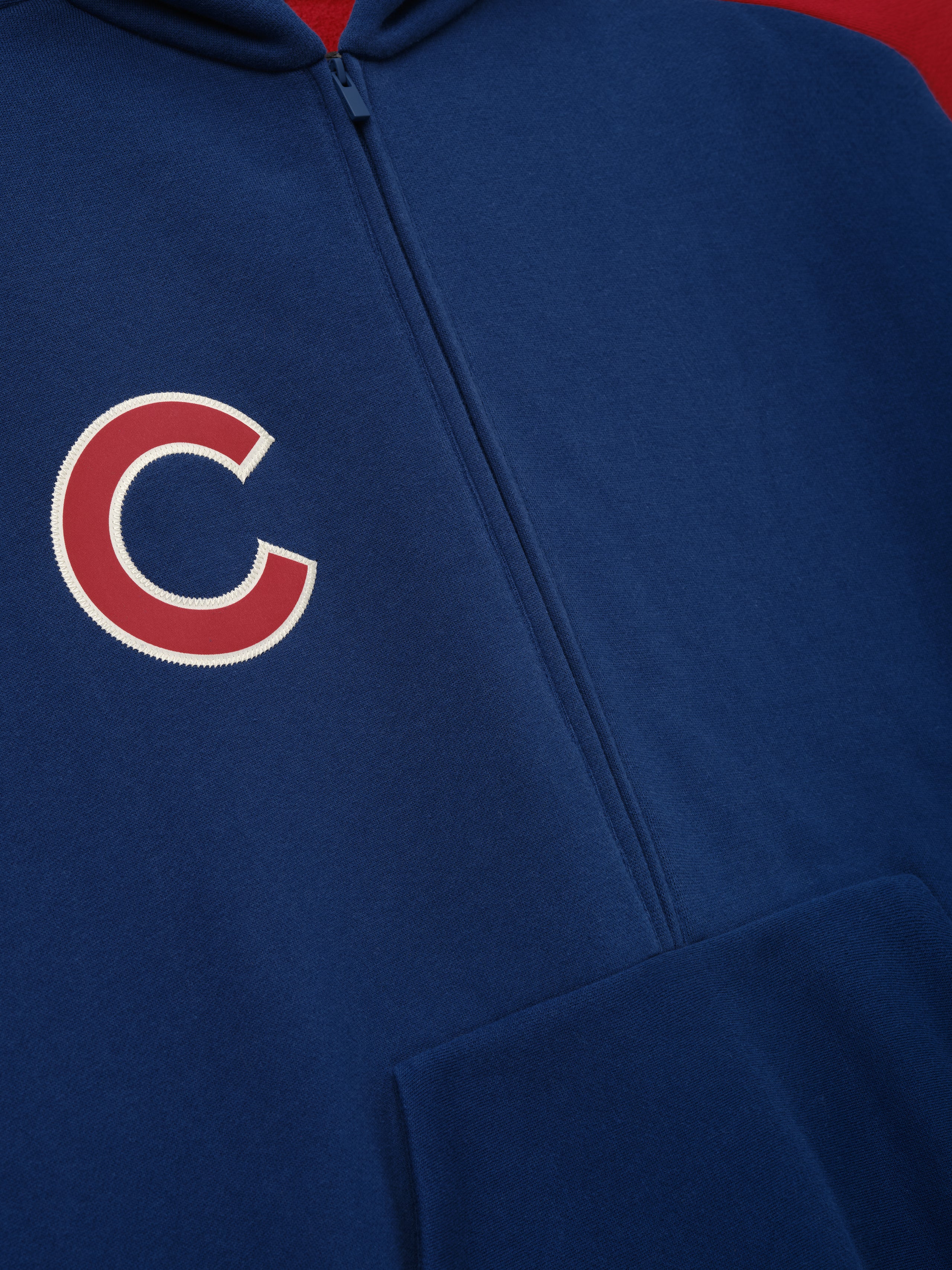 Cubs Raglan Half Zip Sport Hoodie - Image 4