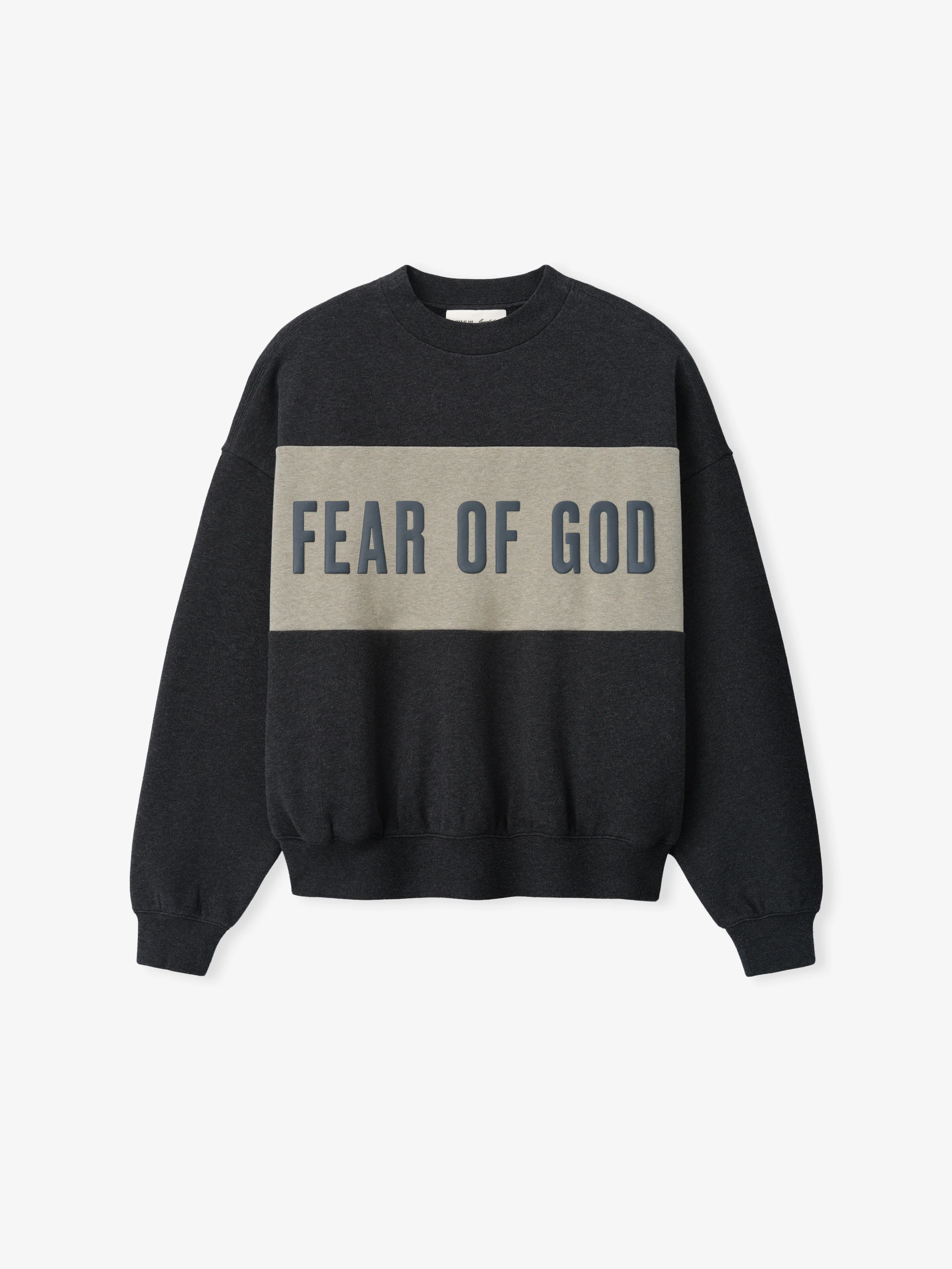 Cropped Relaxed Panelled Sweatshirt