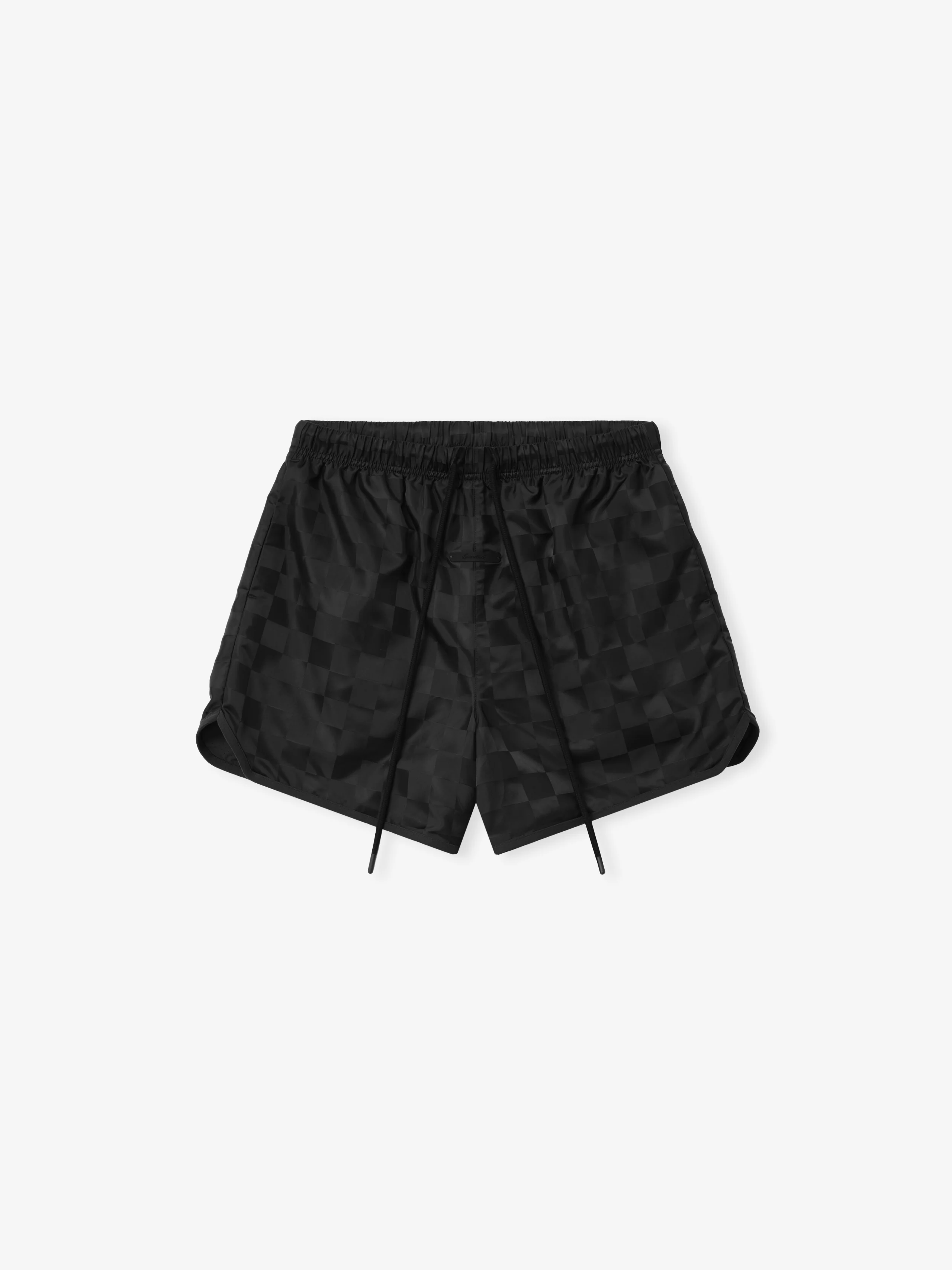 Nylon Checkered Gym Short