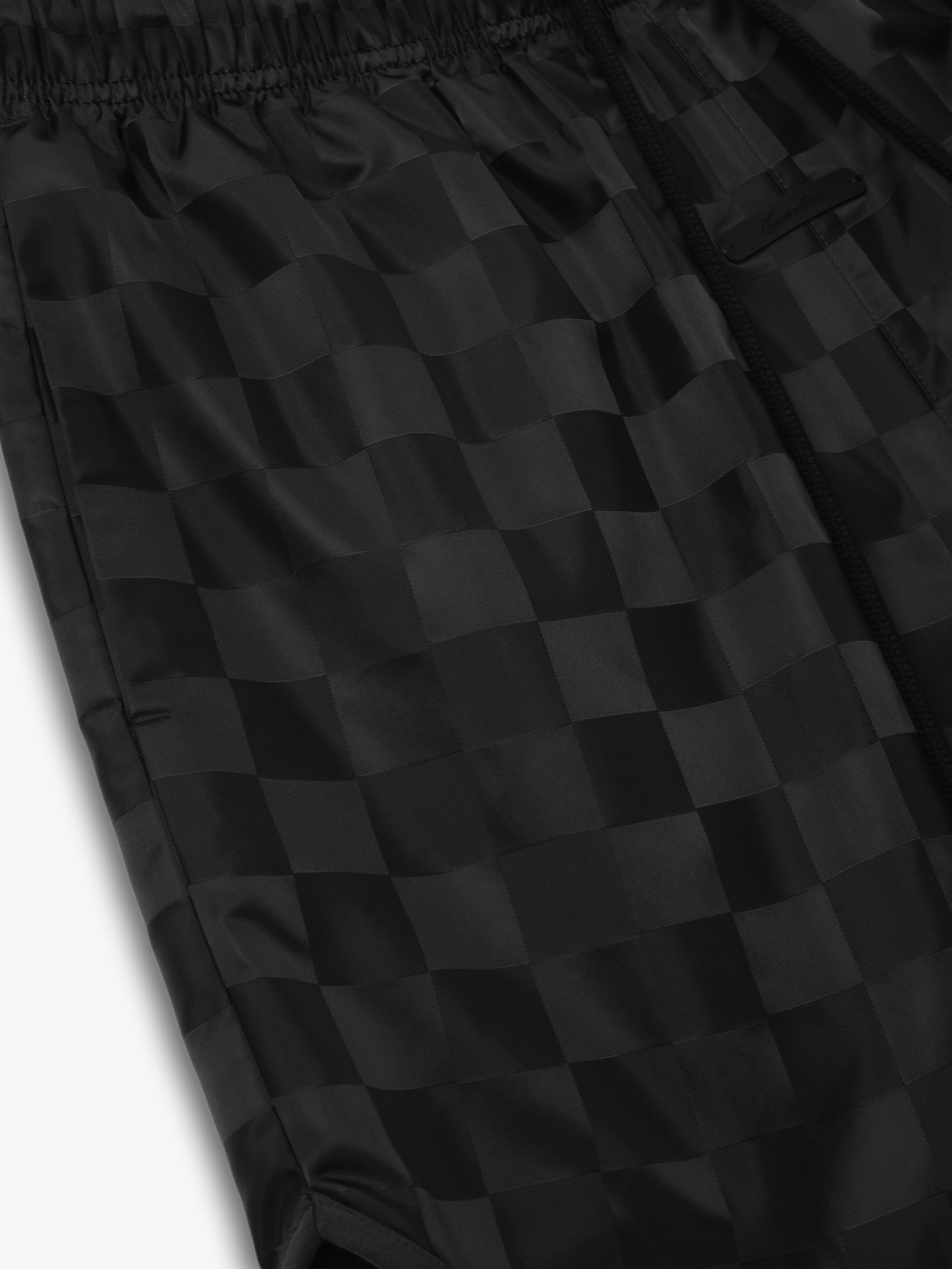 Nylon Checkered Gym Short - Image 3