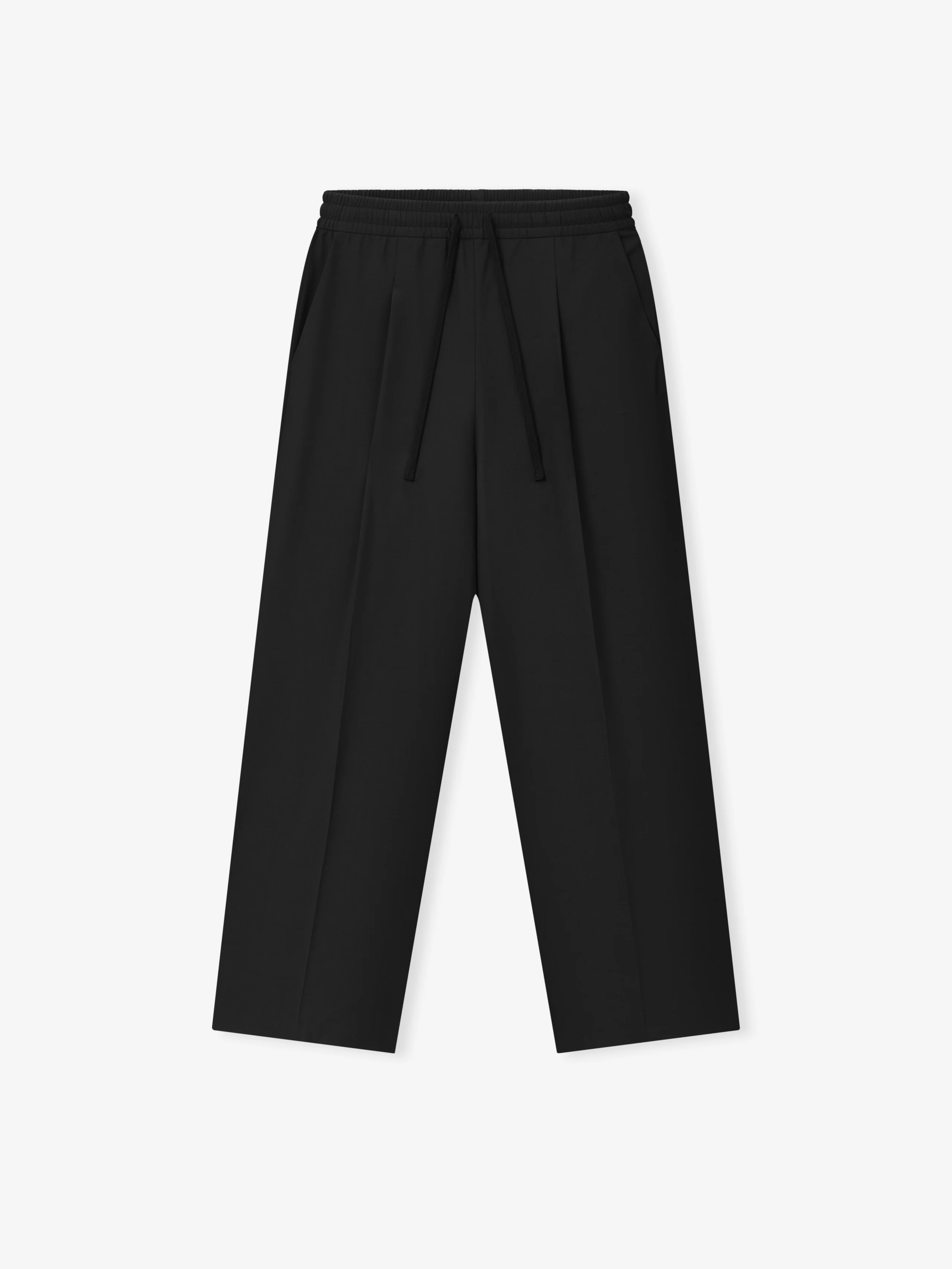 Silk Blend Pleat Front Drawstring Pant - Image 2