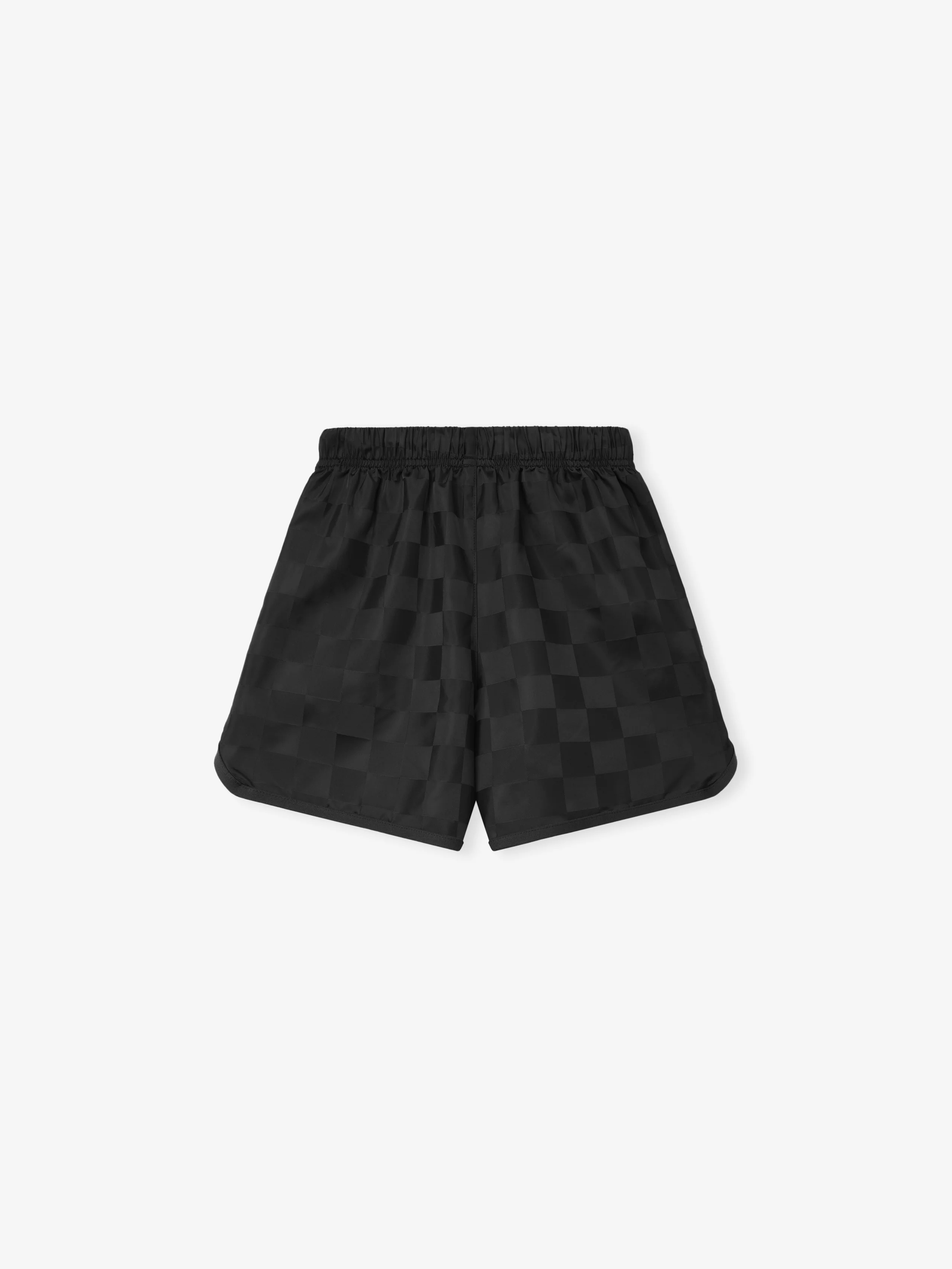Kids Nylon Checkered Gym Short - Image 2