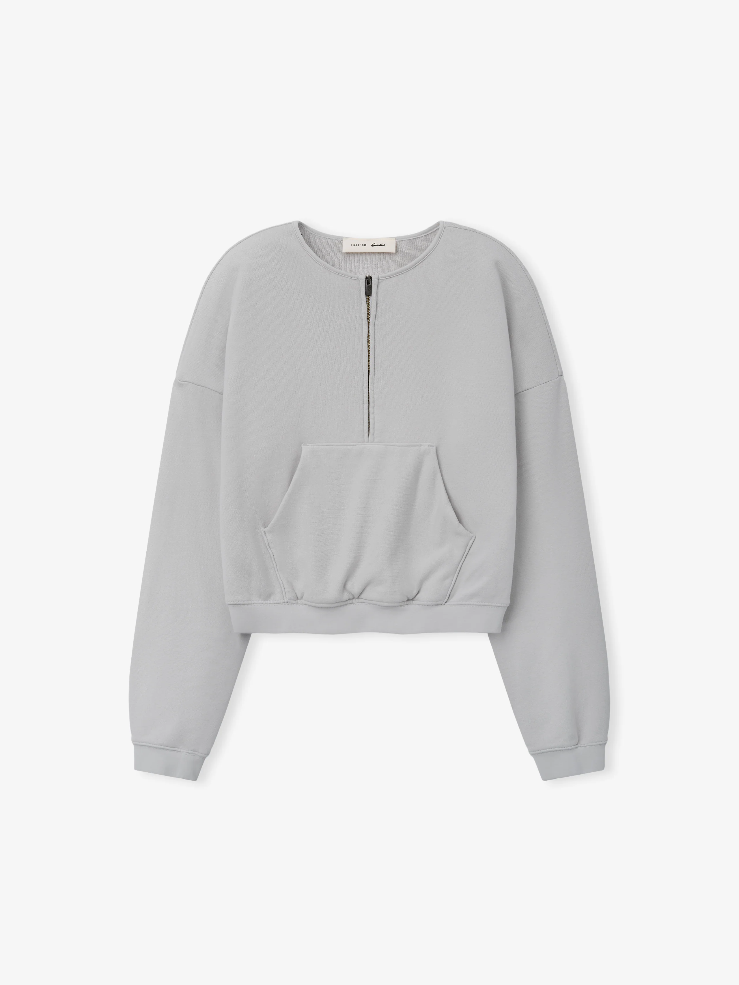 Womens French Terry Relaxed Half Zip