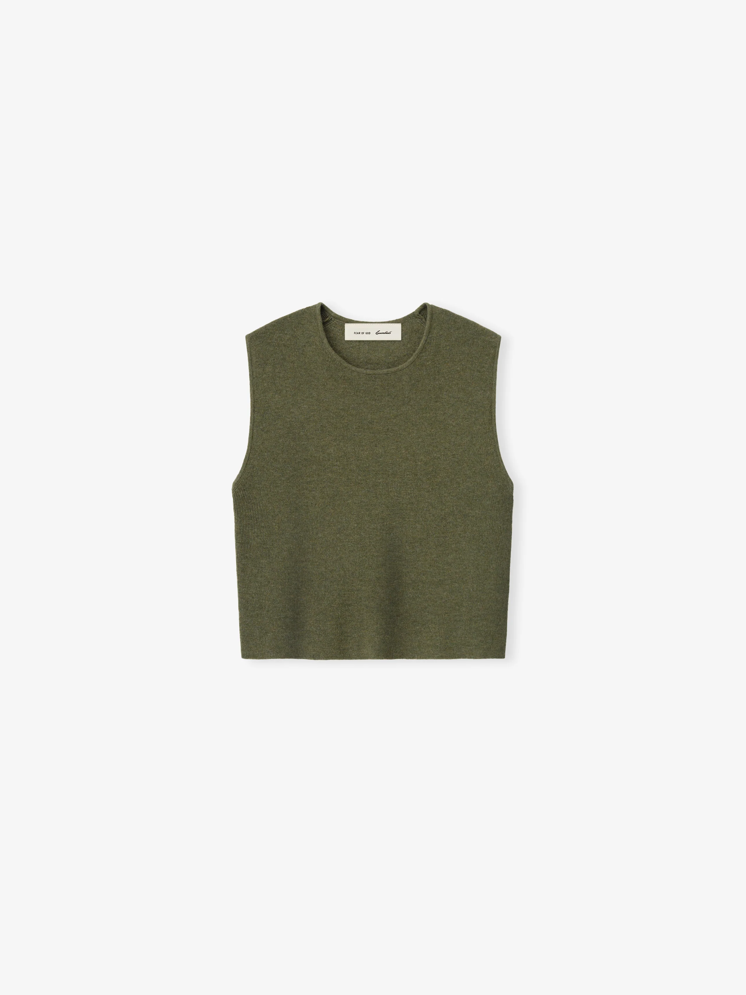 Womens Rib Knit Crop Top