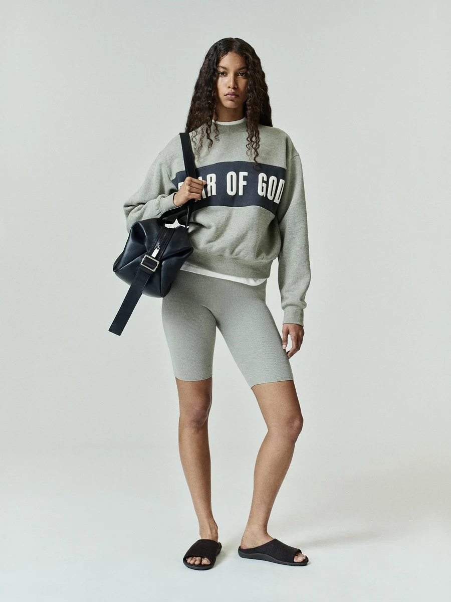 Womens Paneled Classic Sweatshirt